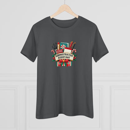 Santa's Favorite Administrative Assistant - Women's Softstyle Tee - Whippie's