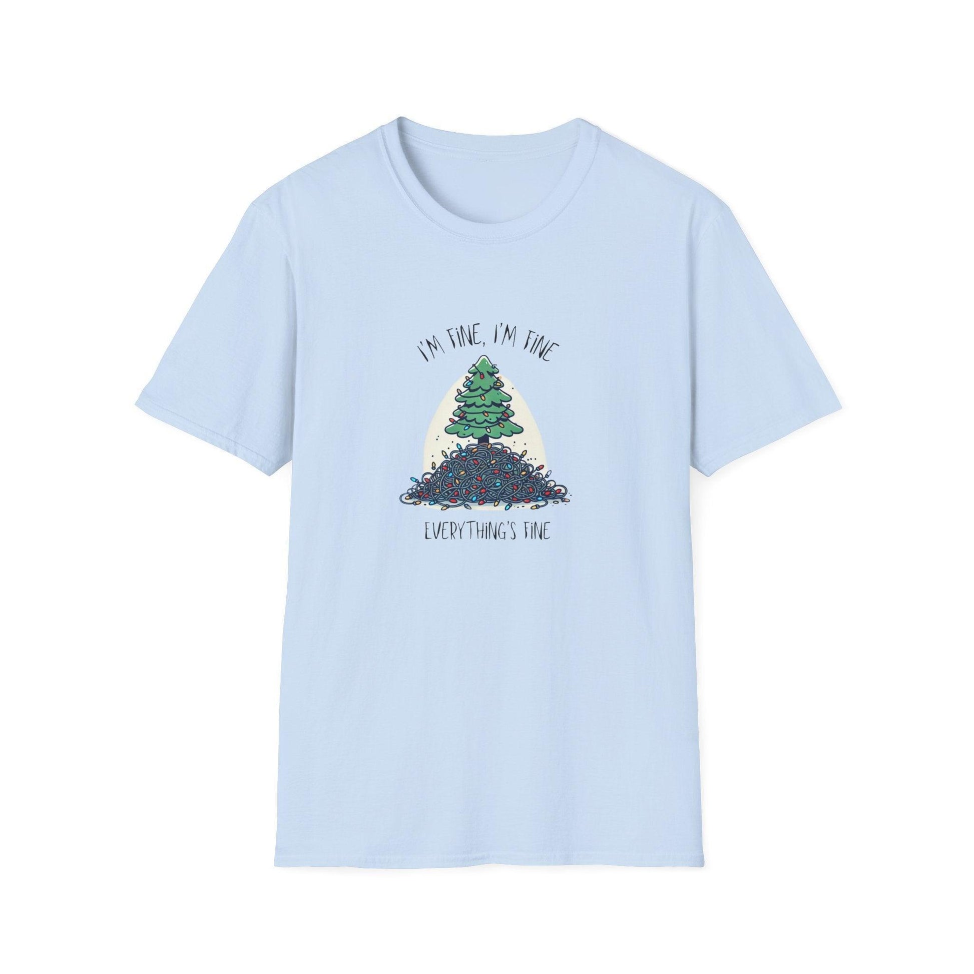 "I'm Fine, I'm Fine, Everything's Fine!" 🎄 - Christmas Stress 😅🎁 - Unisex Softstyle T-shirt - Whippie's