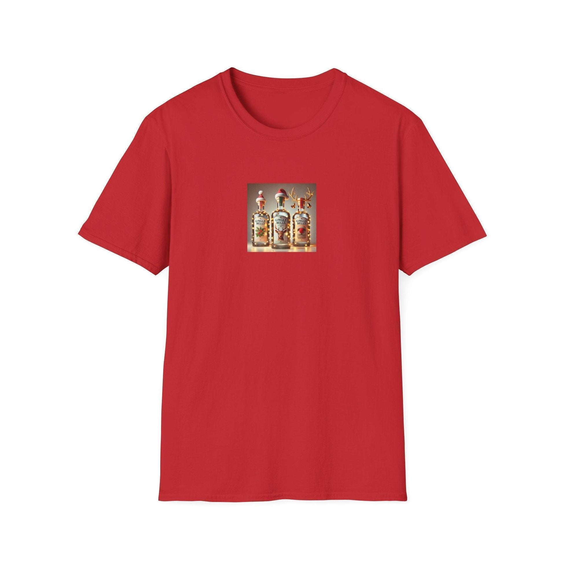 GINgle Bells! 🎄🎅🍸 - Unisex Softstyle T-shirt - Whippie's