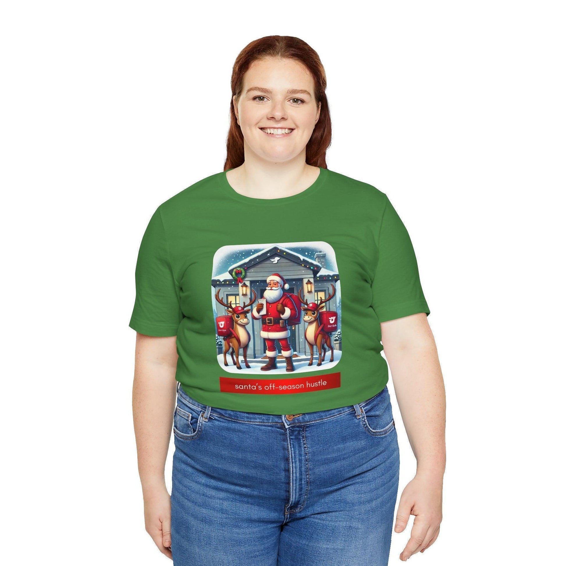 🎅 Santa's Off-Season Hustle 🍕 Unisex Tee ✨ Who knew Santa delivered more than presents? - Whippie's