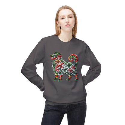 🐶 Merry Woofmas! 🎄 Unisex Fleece Sweatshirt 🎁 - Whippie's