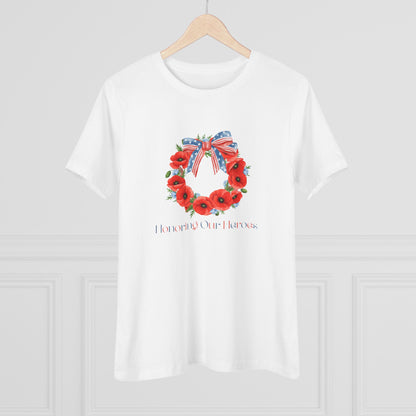 Memorial Day 'Honoring Our Heroes' Wreath - Women's Tee