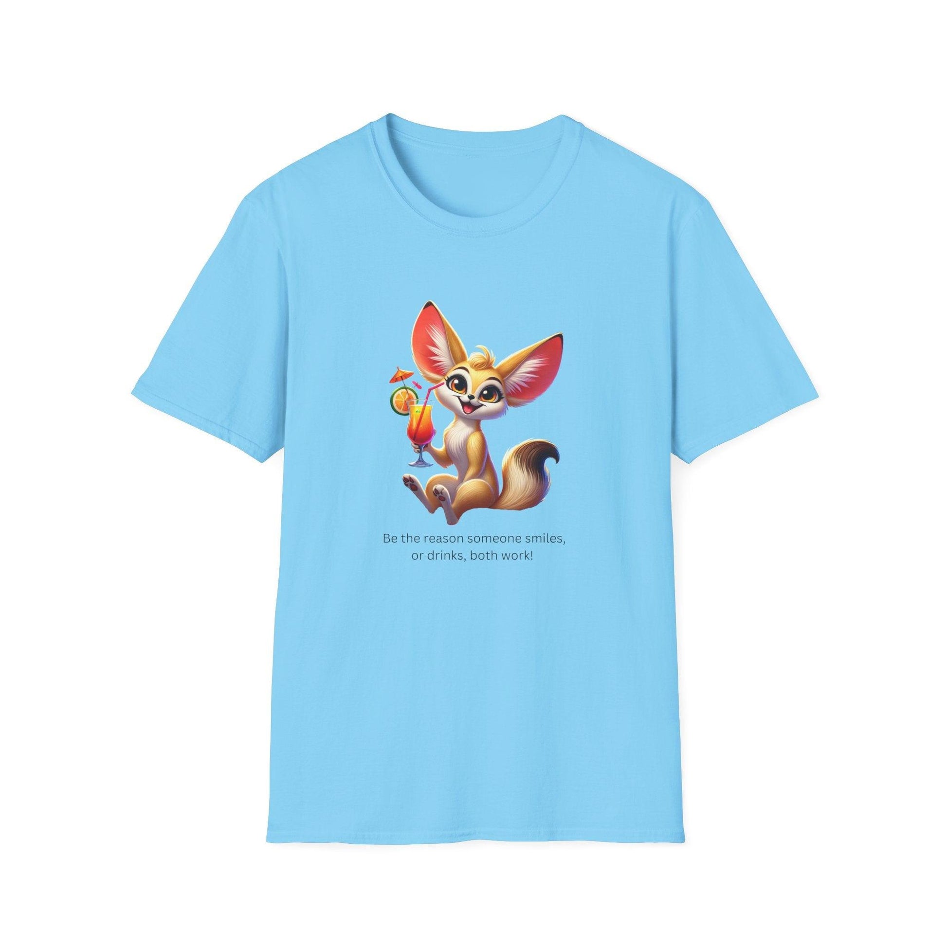 Fennec Fox Cocktail - Cheers to Good Times and Smiles! 🦊🍸 Unisex T-shirt - Whippie's