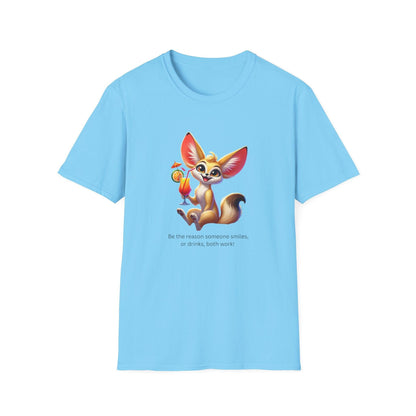 Fennec Fox Cocktail - Cheers to Good Times and Smiles! 🦊🍸 Unisex T-shirt - Whippie's