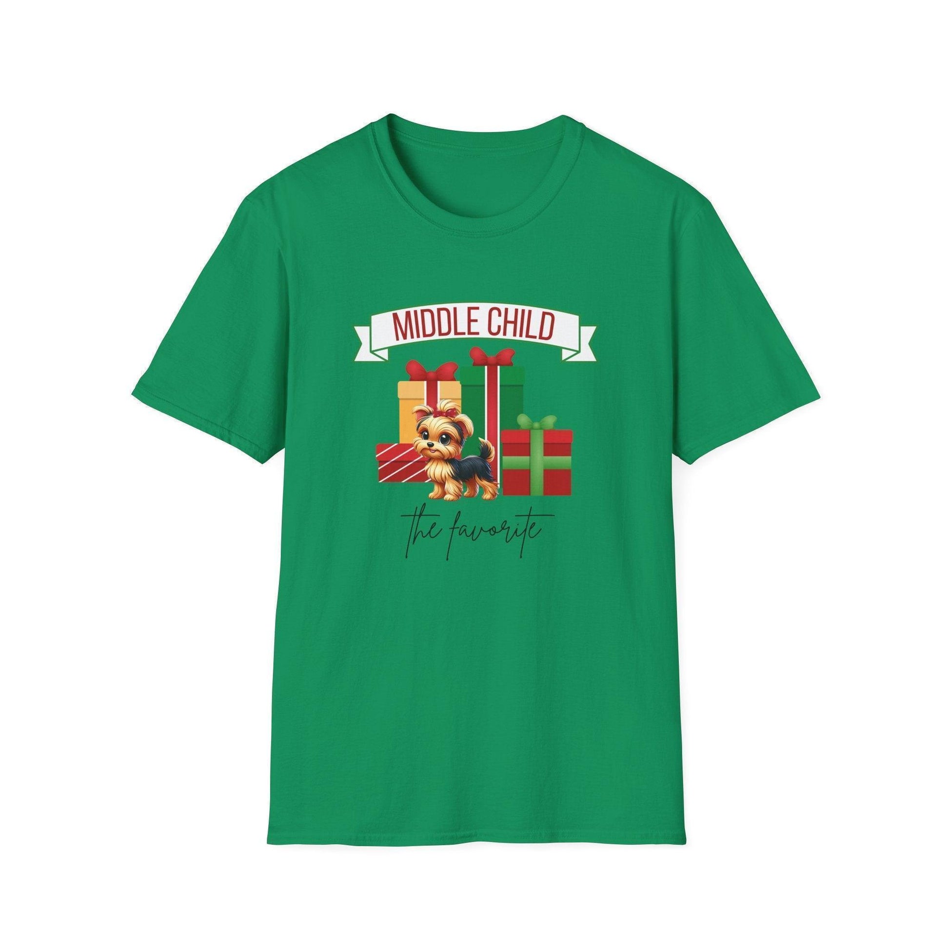 Middle Child, The Favorite 🎁🐶 Yorkie - Unisex Tee! 🎁👑 - Whippie's