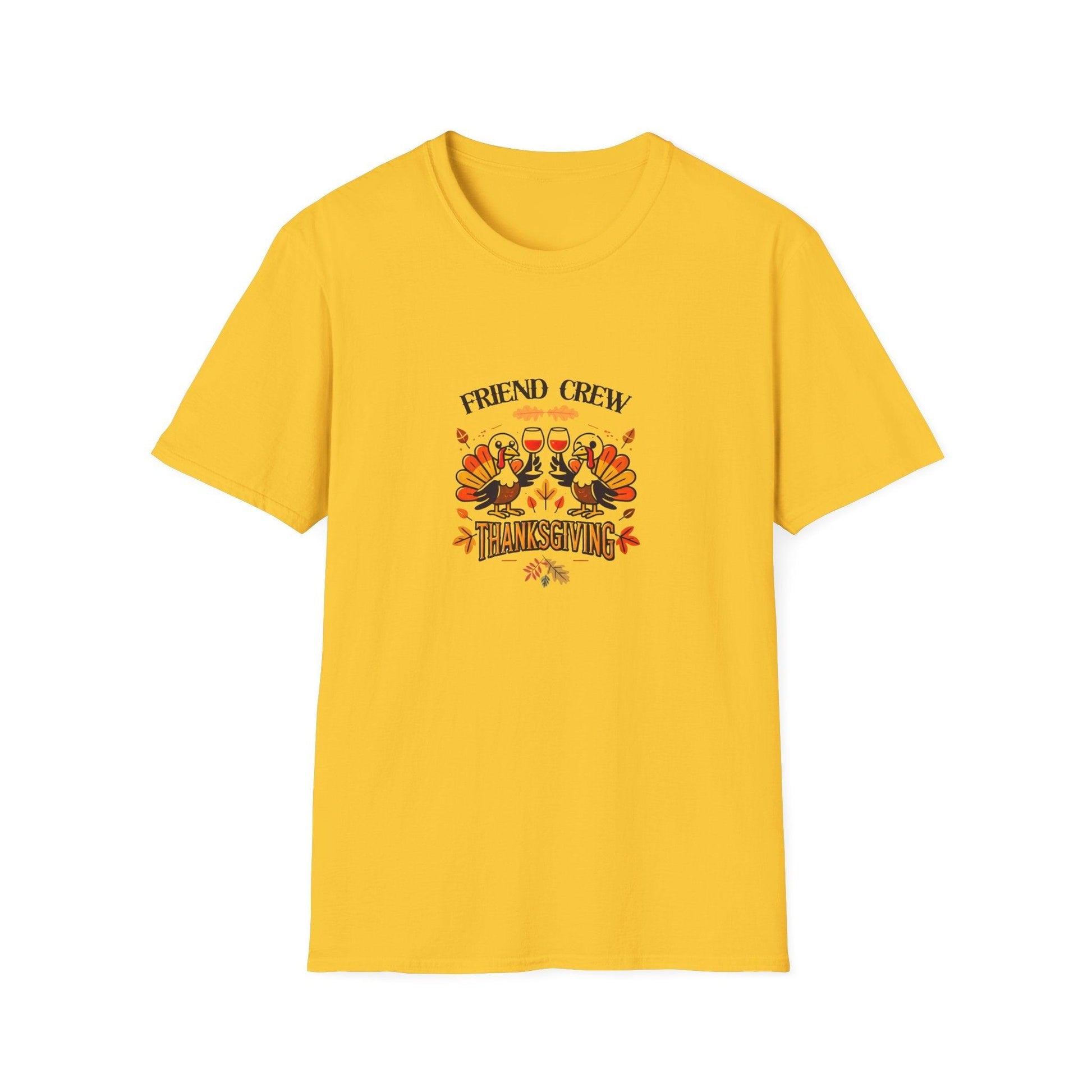 Thanksgiving Friends Crew - Cheers to the Crew! 🦃🥂🍁 Unisex T-Shirt - Whippie's
