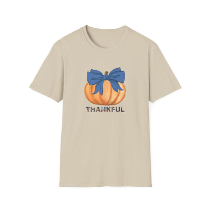 Thankful Pumpkin Tee - A Heart Full of Gratitude! 🧡💙 Unisex Tee - Whippie's