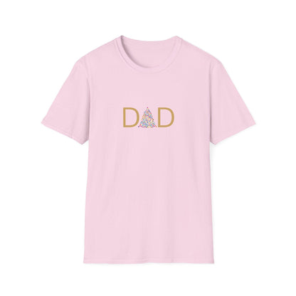 DAD 🎄 - Golden Christmas Dad! ✨🎁- Mens Softstyle T-shirt - Whippie's