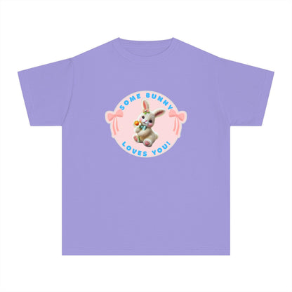 Some Bunny Loves You Youth Midweight Tee - Hop into Easter with Adorable Style! 🐰💖 - Whippie's