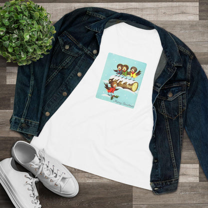 Merry Christmas Song Birds - Women's Tee - Whippie's