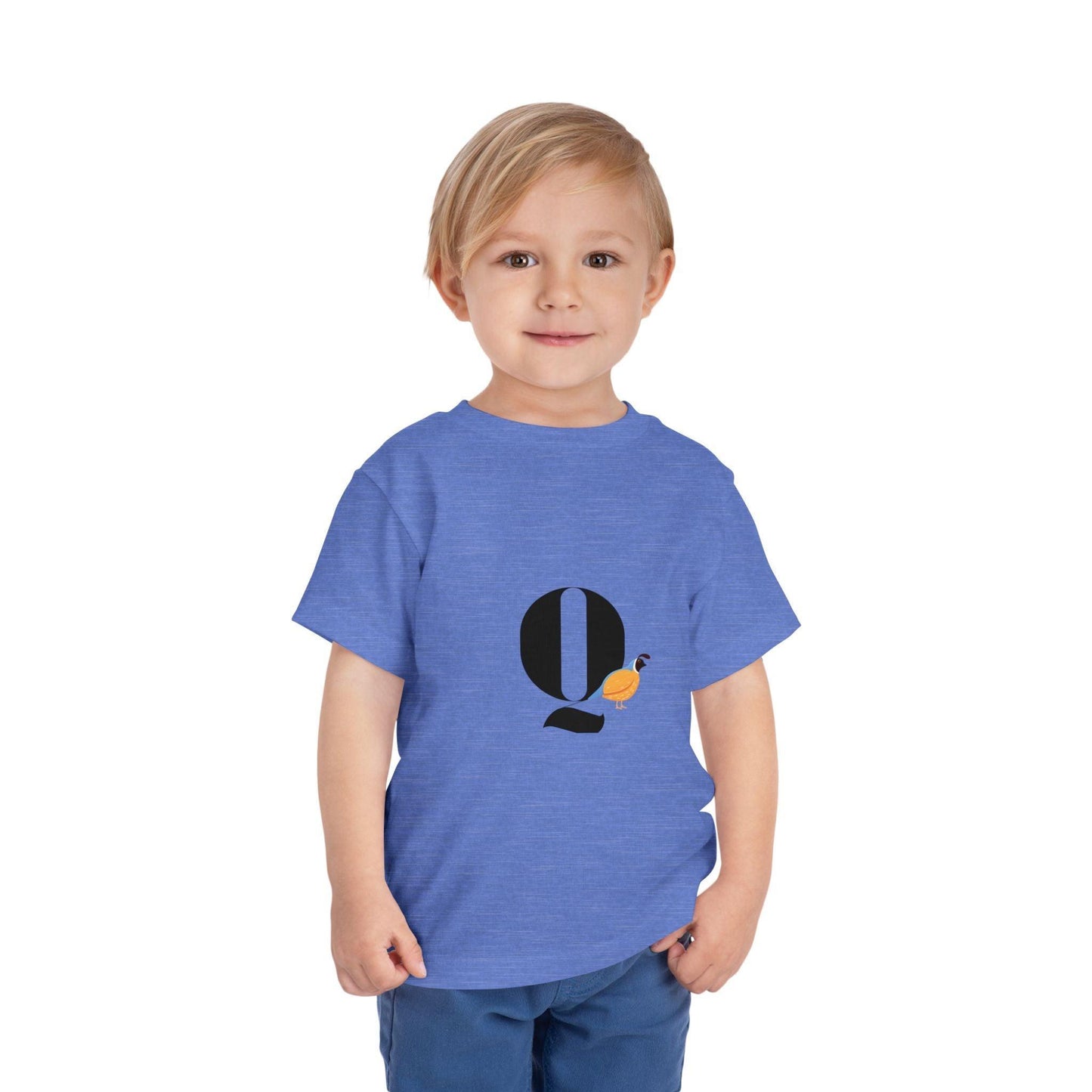 Alphabet Adventures: Letter Q - Quail Toddler T-shirt - Whippie's