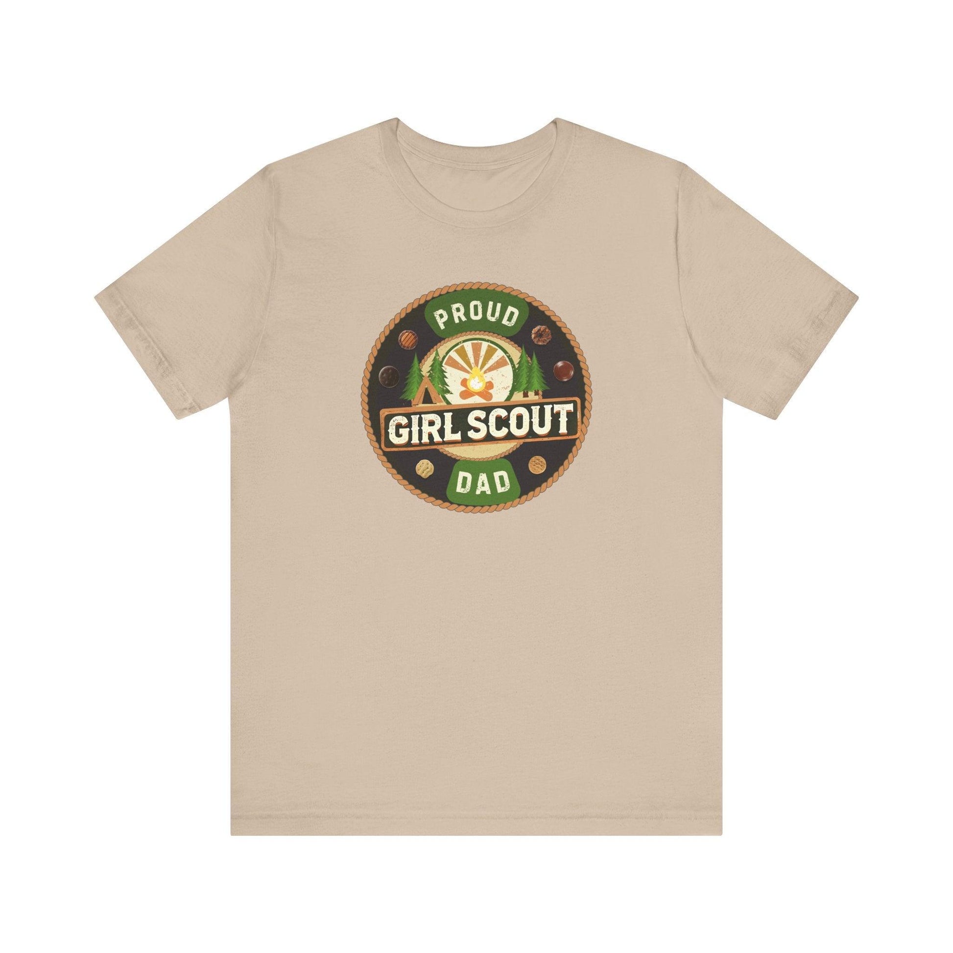 Proud Girl Scout Dad - Unisex Jersey Tee - Adventure Awaits! - Whippie's