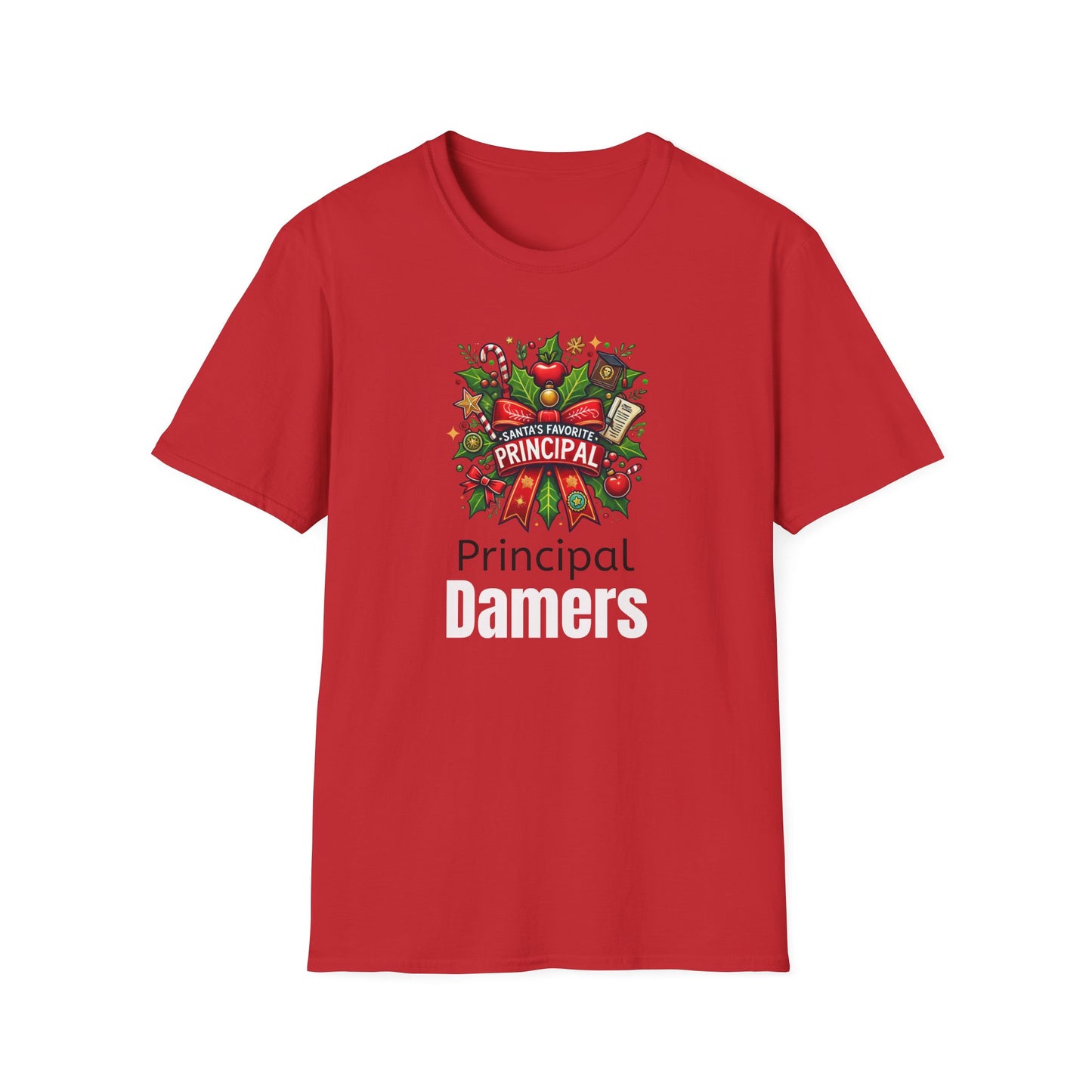 Santa’s Favorite School Principal Christmas Shirt | Unisex Tee