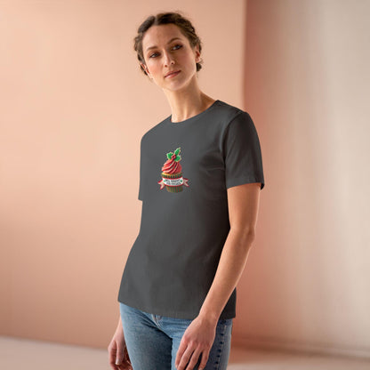Will Workout for Cupcakes - Christmas Edition - Fuel Your Fitness! 🧁💪🎄 - Women's Softstyle Tee - Whippie's