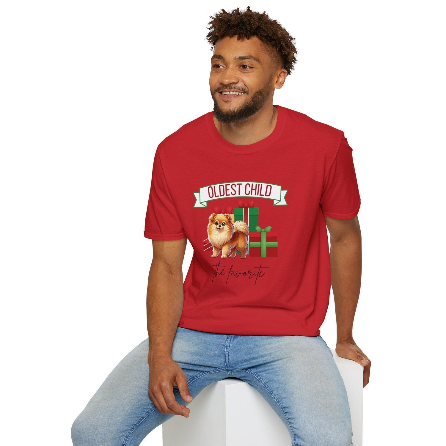 Oldest Child, The Favorite 🎁🐶 Pomeranian - Unisex Tee! 🎁👑 - Whippie's