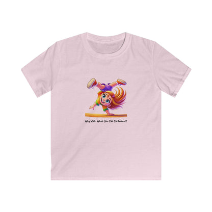 Why Walk When You Can Cartwheel?" Kids' Tee! 🤸‍♀️ - Whippie's