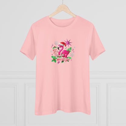 🦩🎅 Fa La La Mingo! ❄️🌟 - Women's Softstyle Tee - Whippie's