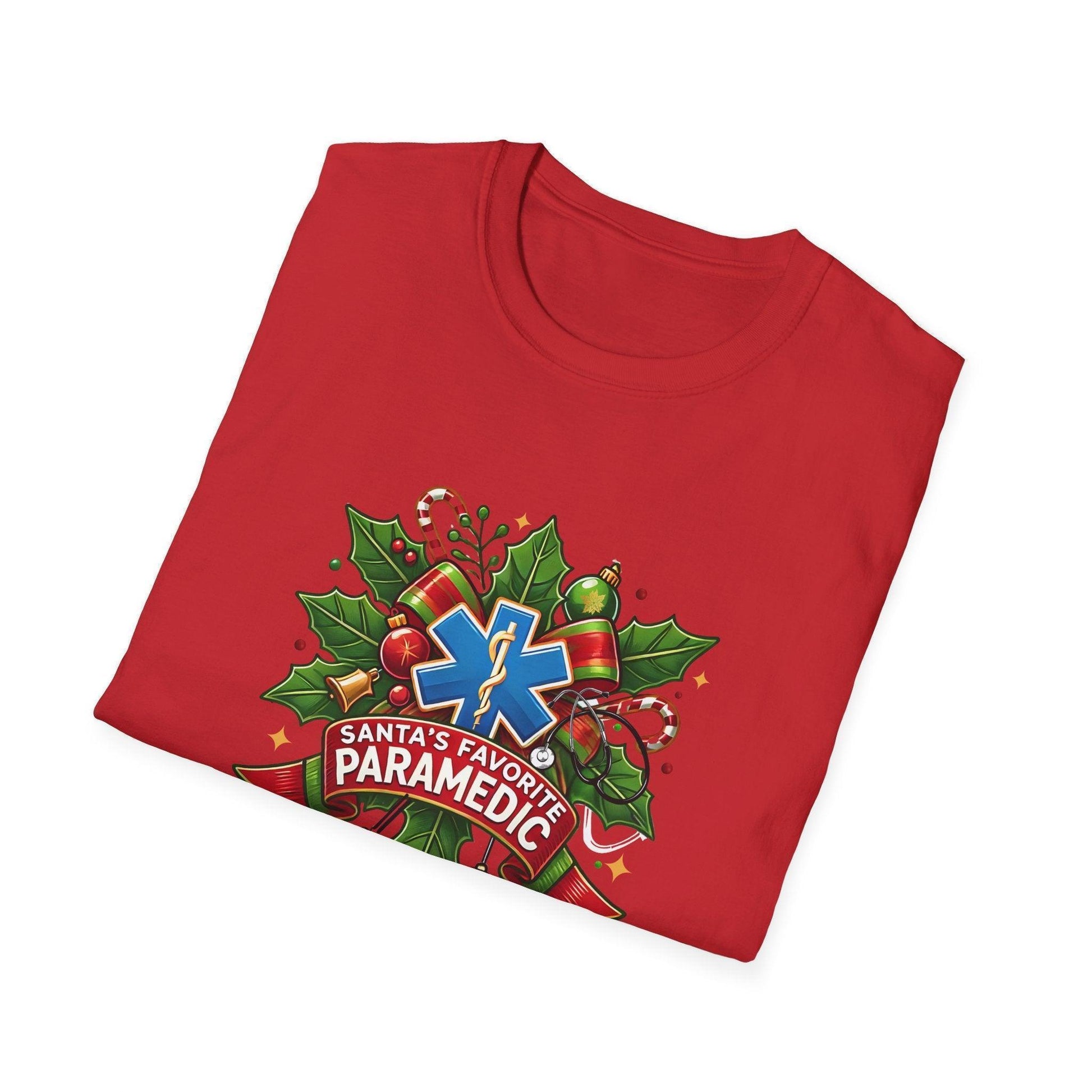 Santa's Favorite Paramedic Unisex Tee 🚑🎅 - Whippie's