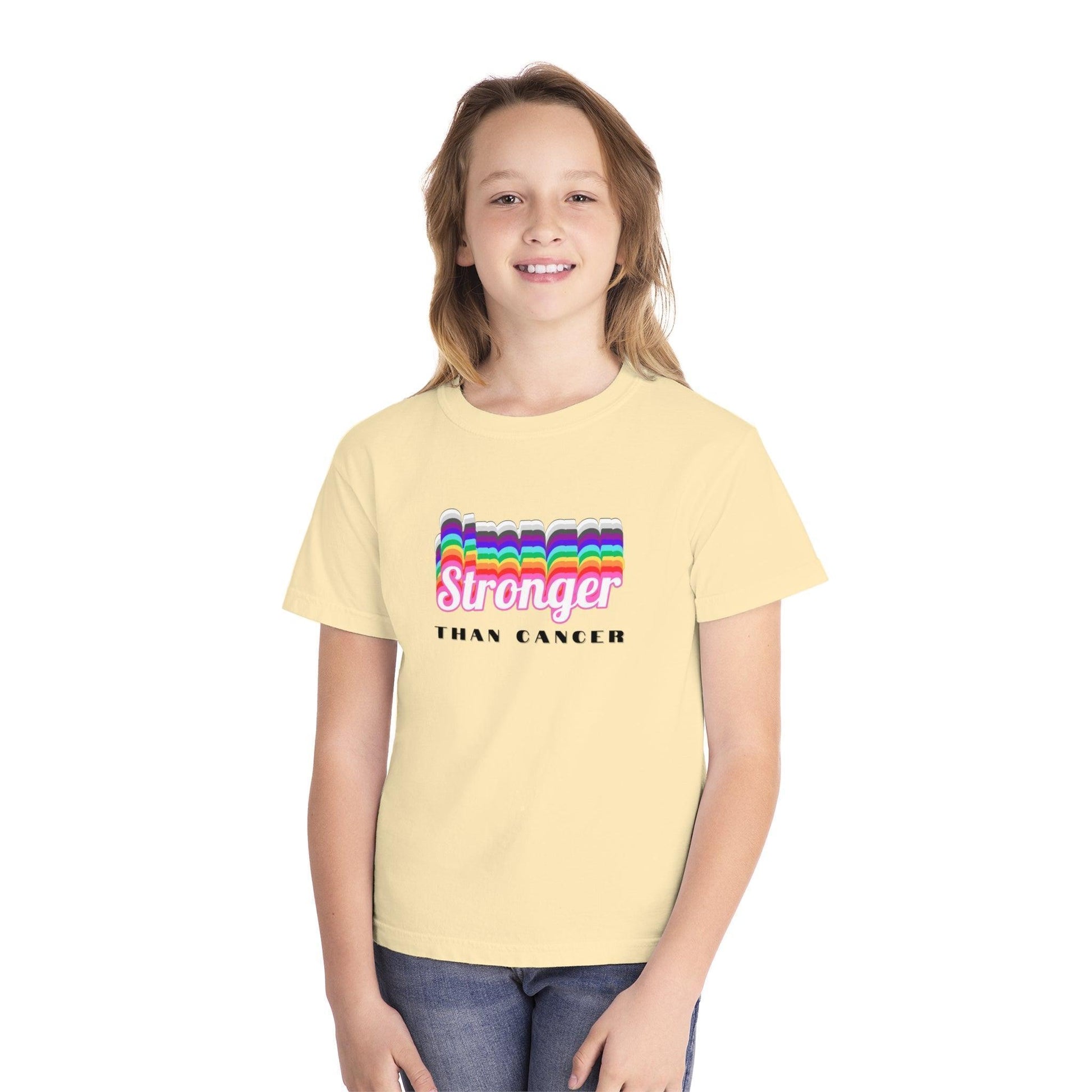 💪 Stronger Than Cancer 🎗️ Youth Midweight Tee ✨ - Whippie's