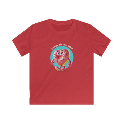 💖 Donut Kill My Vibe! 🍩 Kids Softstyle Tee ✨ Spread the sweet vibes this Valentine's Day! - Whippie's