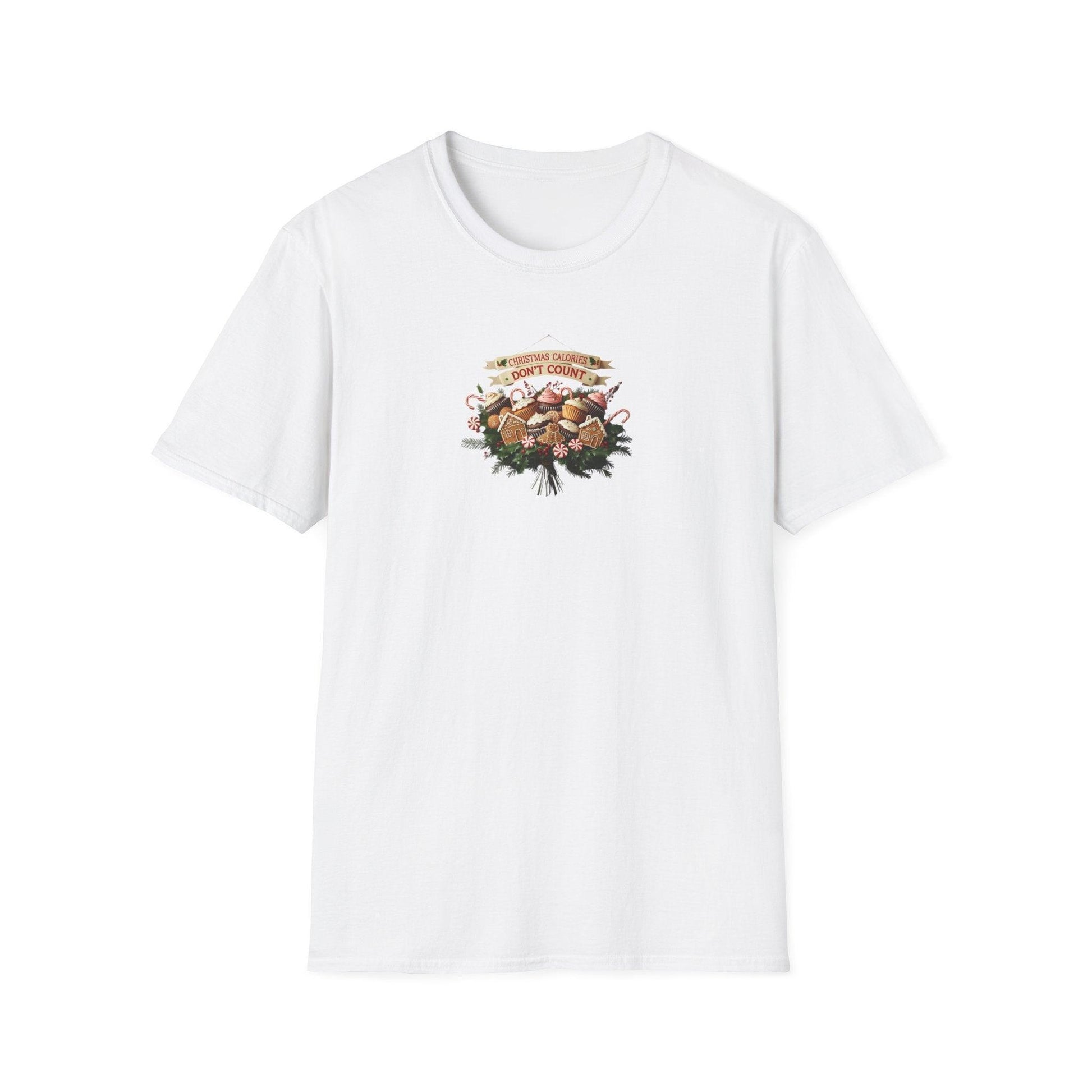 Christmas Calories Don't Count 🎅🎄 - Unisex Softstyle T-Shirt 🍪🎁 - Whippie's