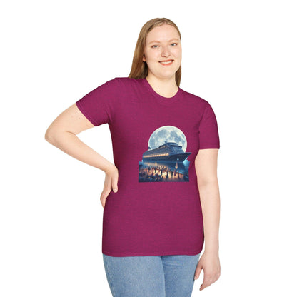 Moonlight Cruise Party 🛳️ Unisex T-Shirt - Dance the Night Away! 🌕 - Whippie's