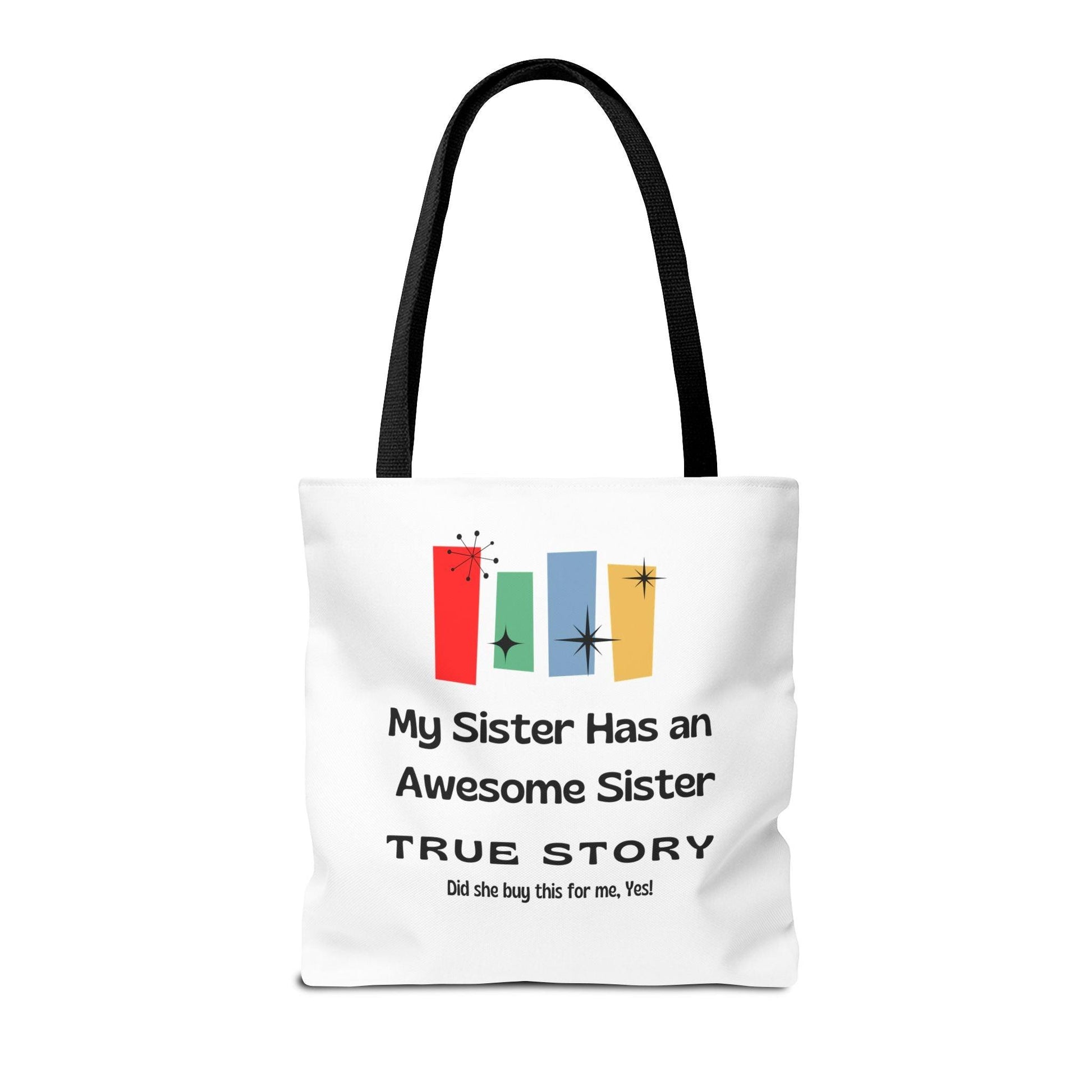 "Awesome Sister" Tote Bag - A Sisterly Tribute 👭🍷 - Whippie's
