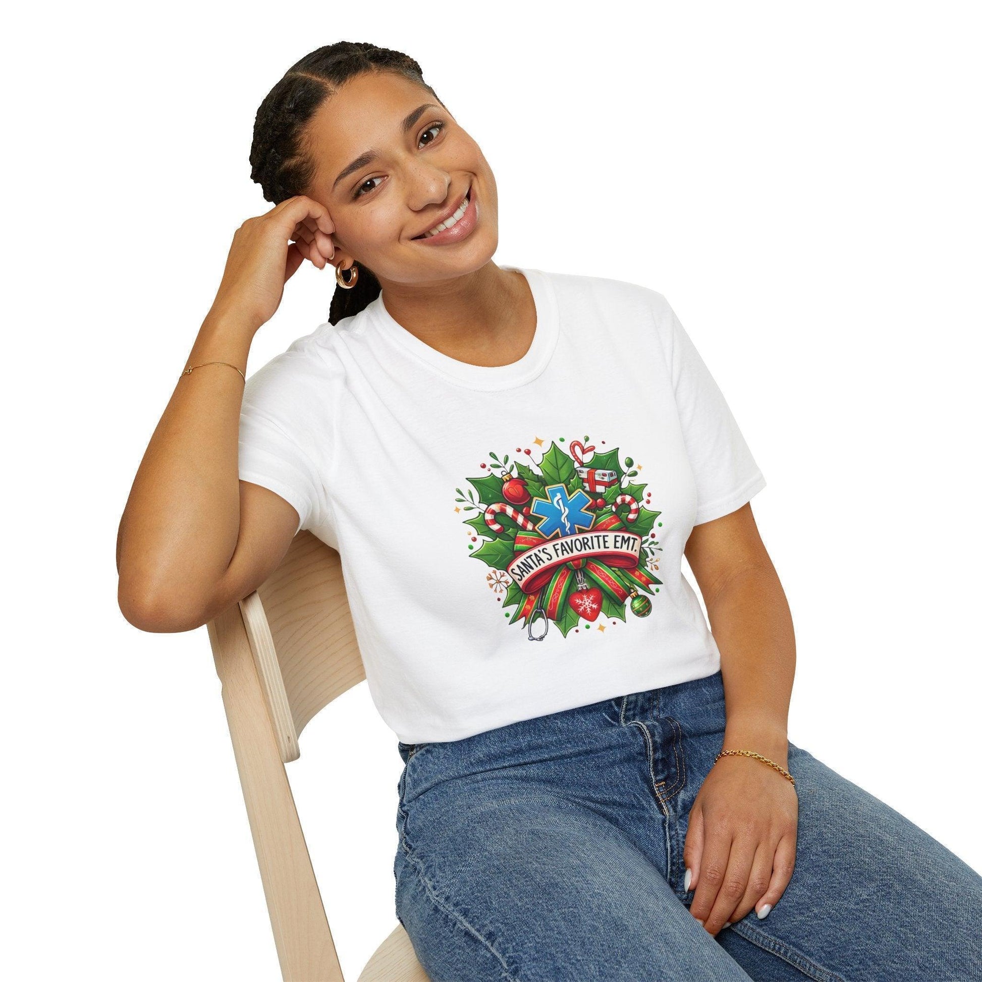 Santa's Favorite EMT Unisex Tee 🚑🎅 - Whippie's