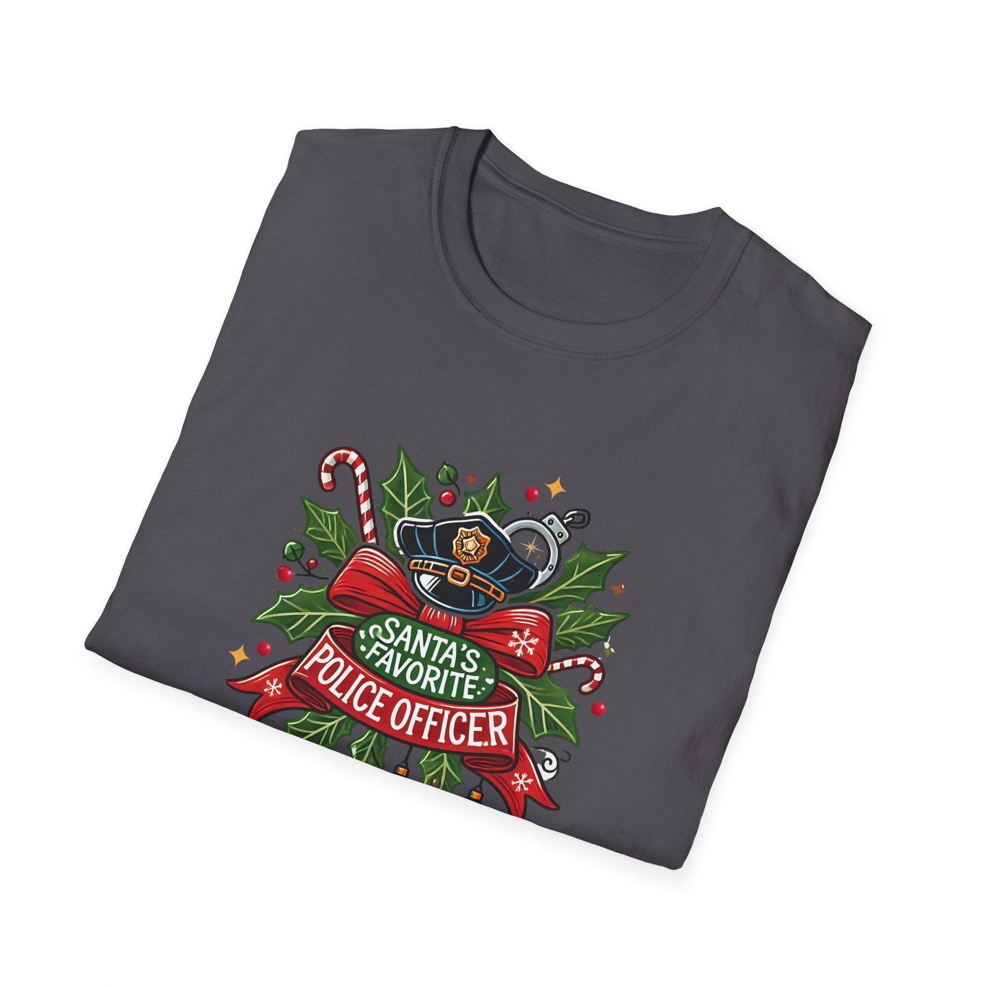 Santa's Favorite School Police Officer Unisex Tee 👮🎅 - Whippie's