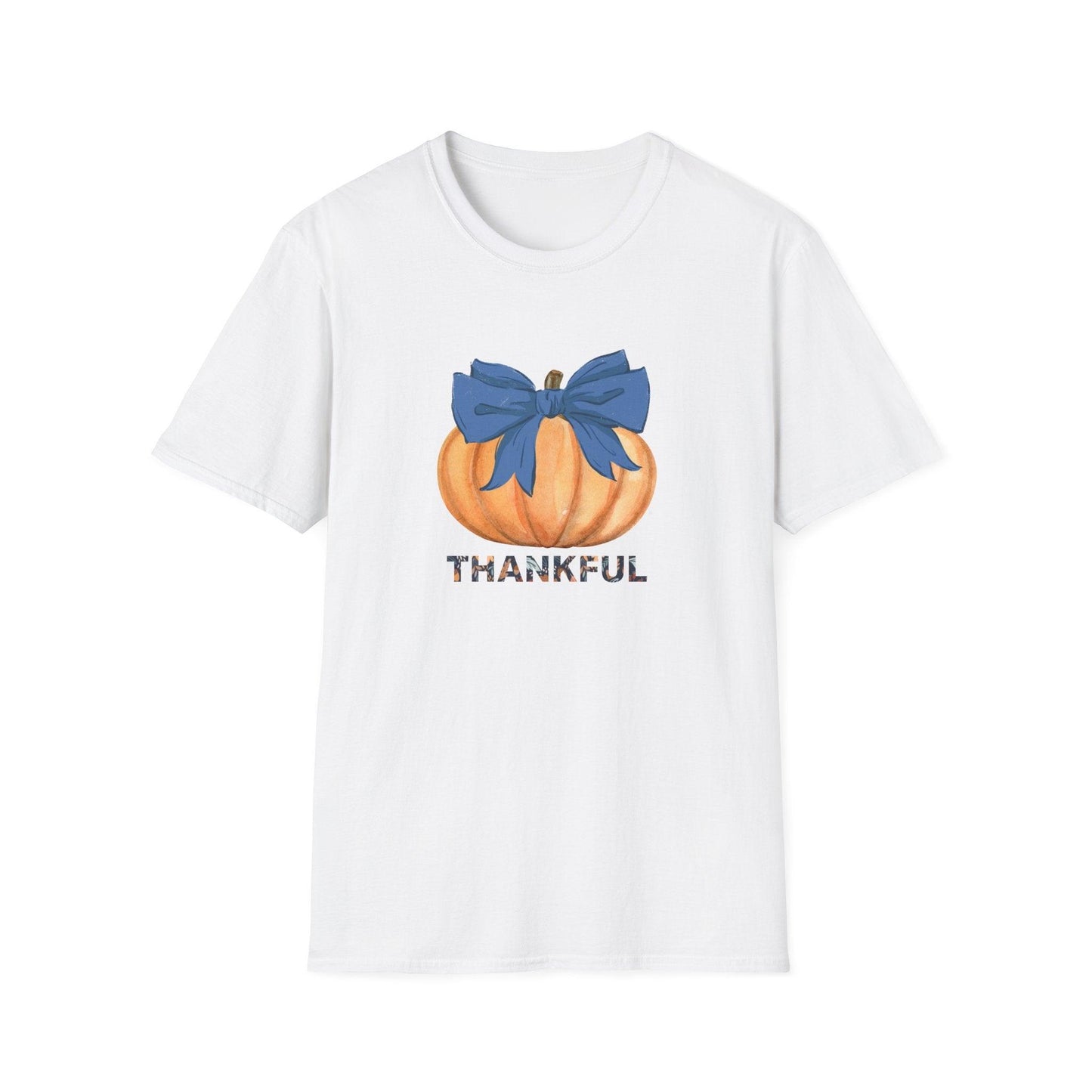 Thankful Pumpkin Tee - A Heart Full of Gratitude! 🧡💙 Unisex Tee - Whippie's