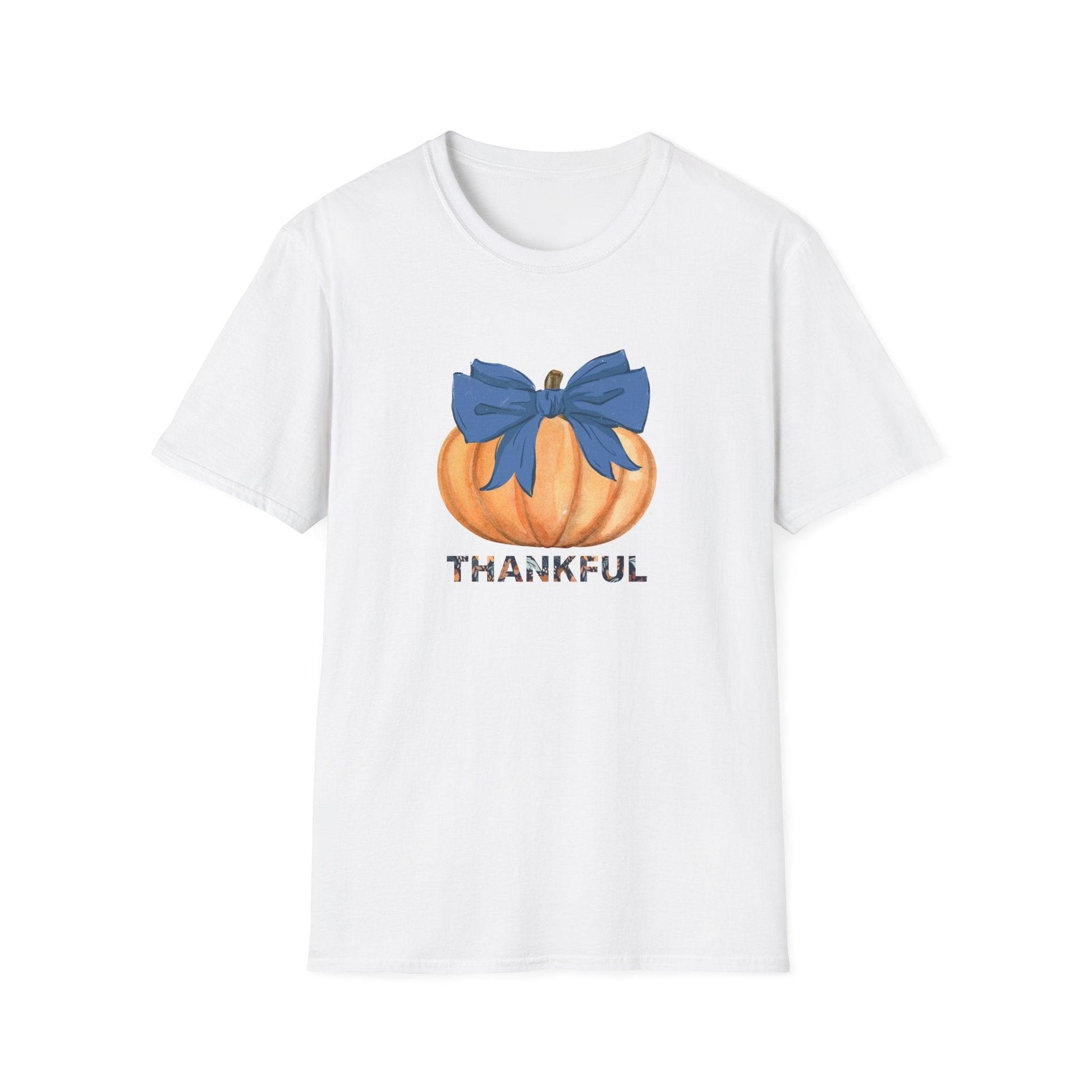 Thankful Pumpkin Tee - A Heart Full of Gratitude! 🧡💙 Unisex Tee - Whippie's