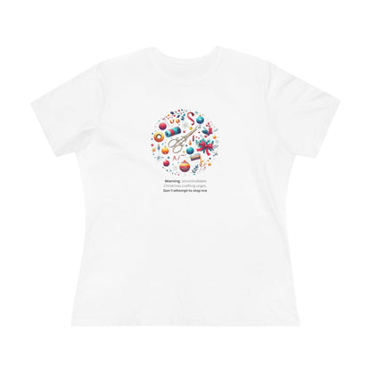 Snow Globe - Uncontrollable Urge to Craft - Women's Softstyle Tee - Whippie's