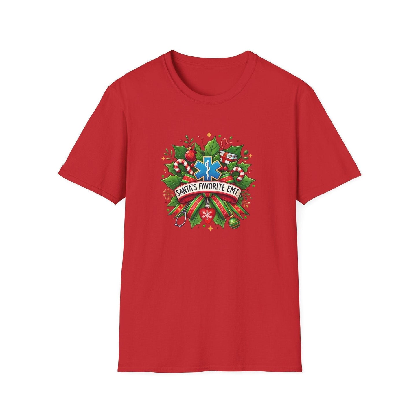 Santa's Favorite EMT Unisex Tee 🚑🎅 - Whippie's