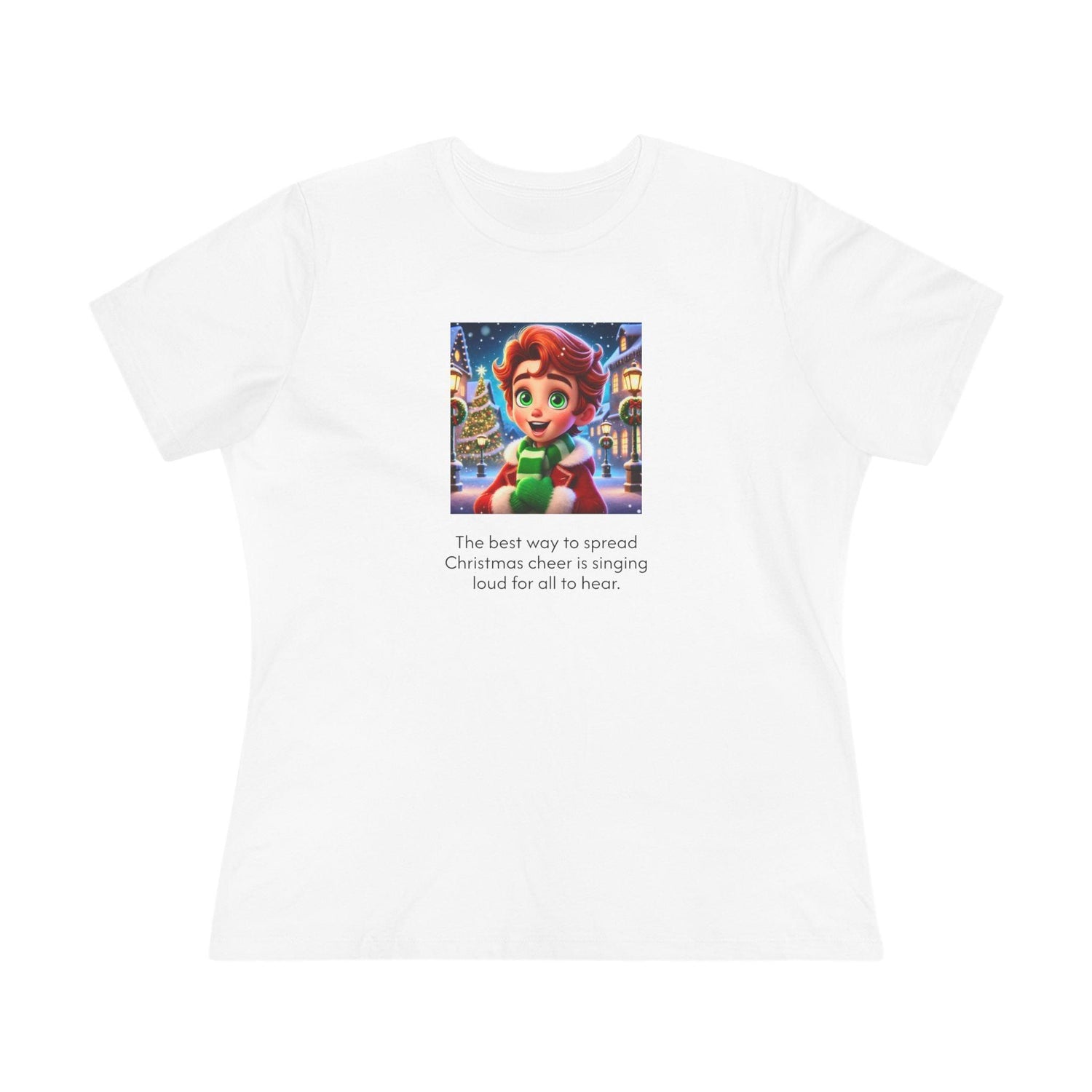 Caroler - Christmas Cheer - RH Boy - Women's Tee - Whippie's