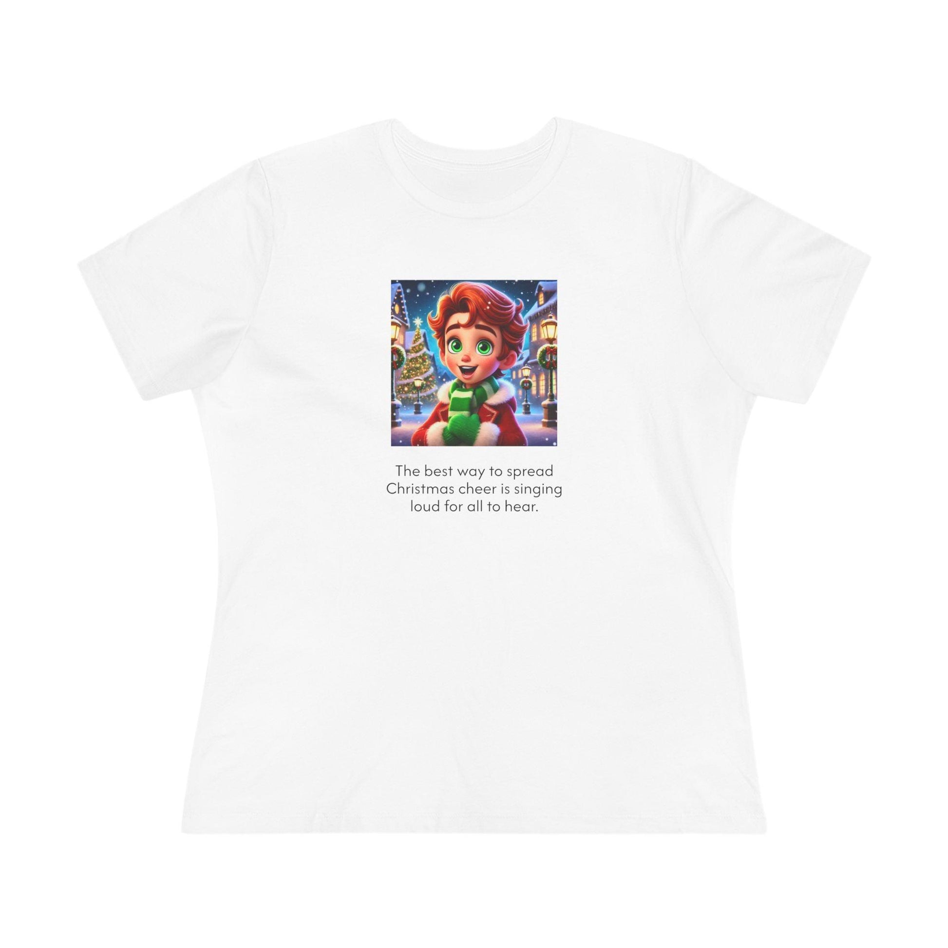 Caroler - Christmas Cheer - RH Boy - Women's Tee - Whippie's