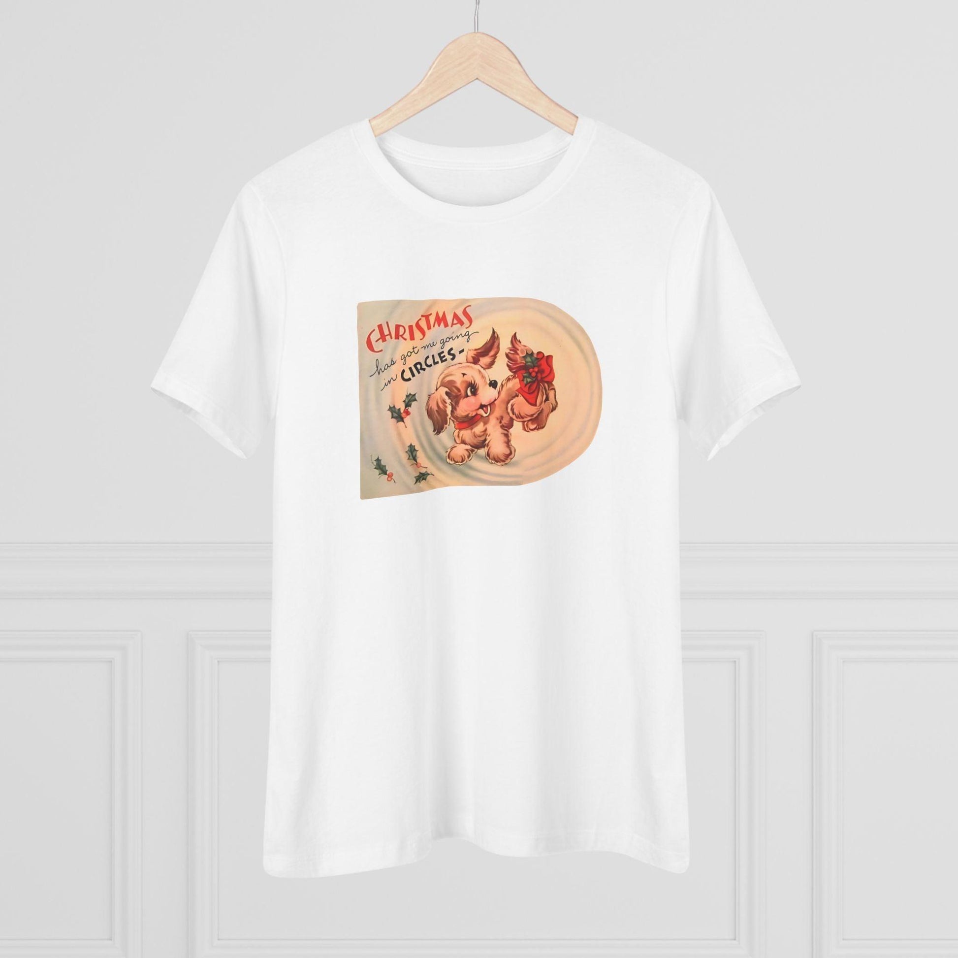 Christmas Has Me Going in Circles - Women's Softstyle Tee - Whippie's