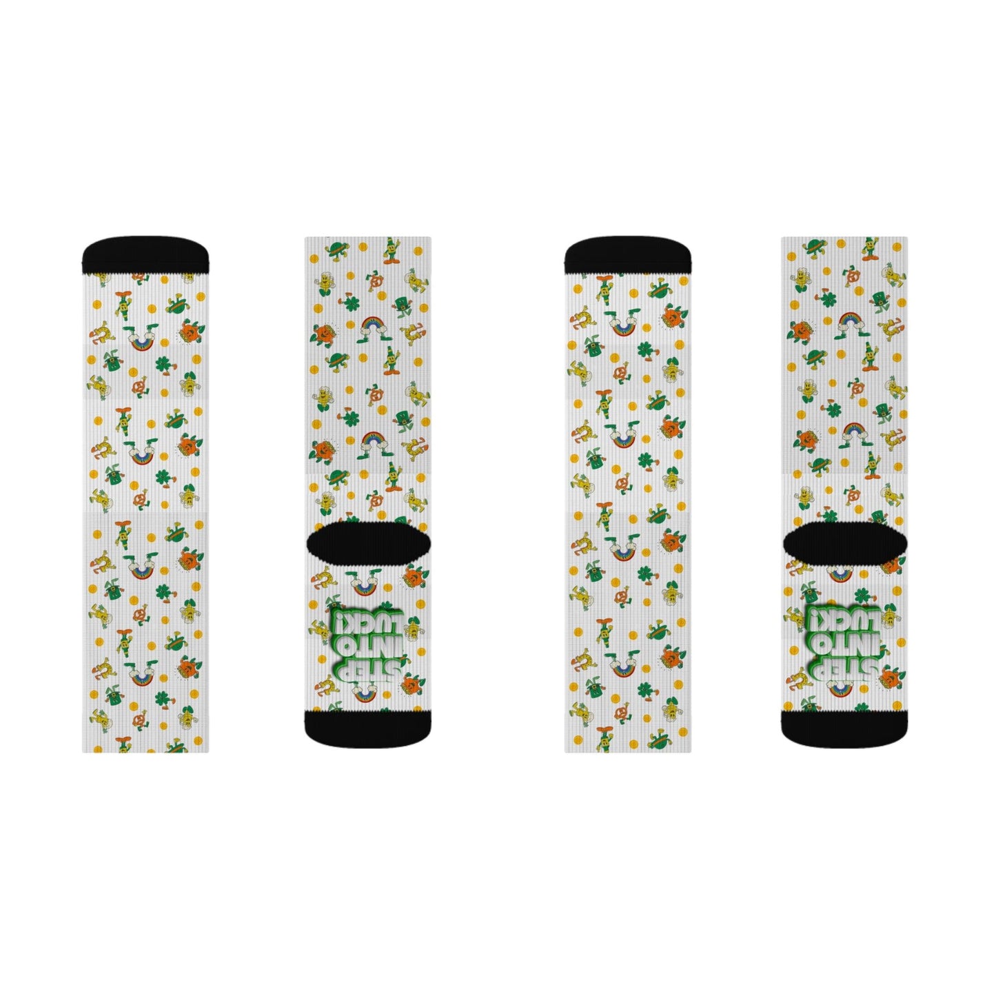 Lucky Charm St. Patrick's Day Socks - Step into Luck! 🍀🌈💰 - Whippie's