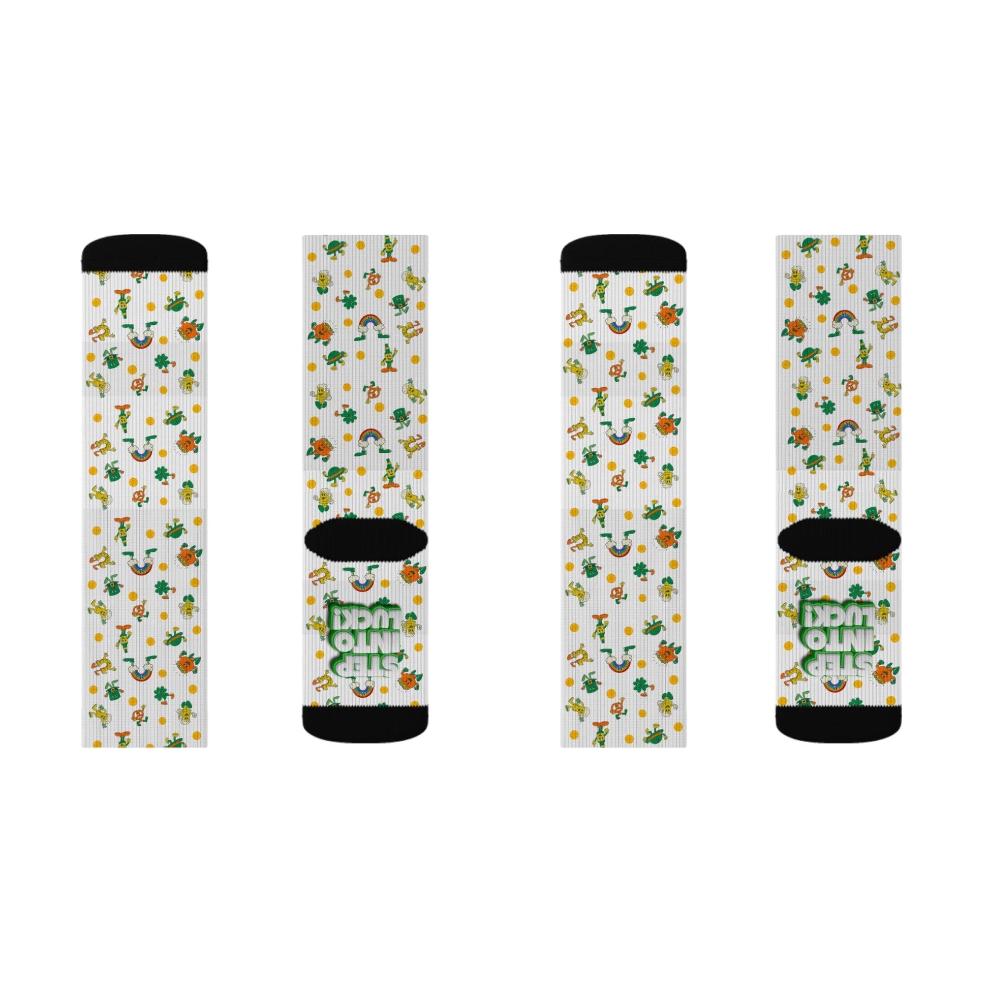 Lucky Charm St. Patrick's Day Socks - Step into Luck! 🍀🌈💰 - Whippie's