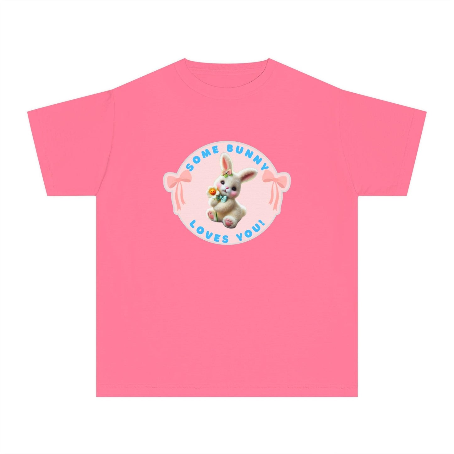 Some Bunny Loves You Youth Midweight Tee - Hop into Easter with Adorable Style! 🐰💖 - Whippie's
