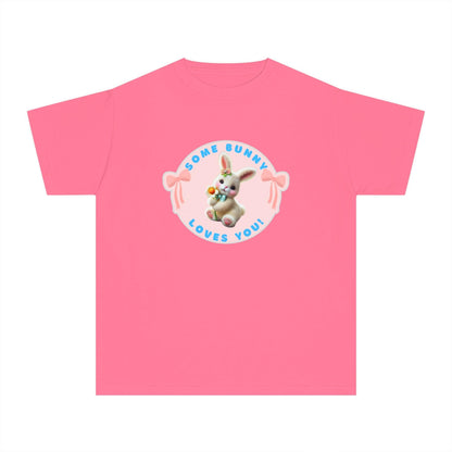 Some Bunny Loves You Youth Midweight Tee - Hop into Easter with Adorable Style! 🐰💖 - Whippie's