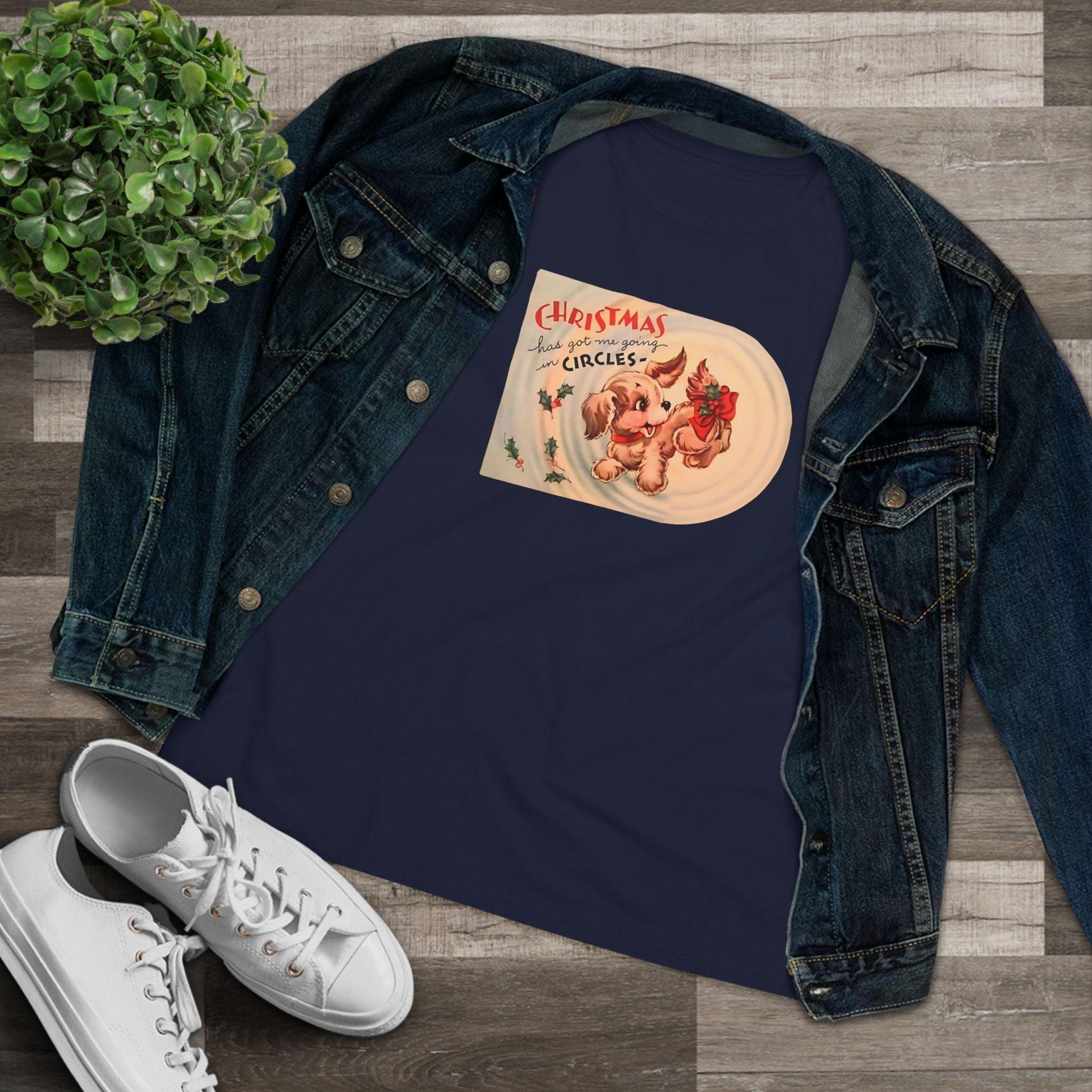 Christmas Has Me Going in Circles - Women's Softstyle Tee - Whippie's