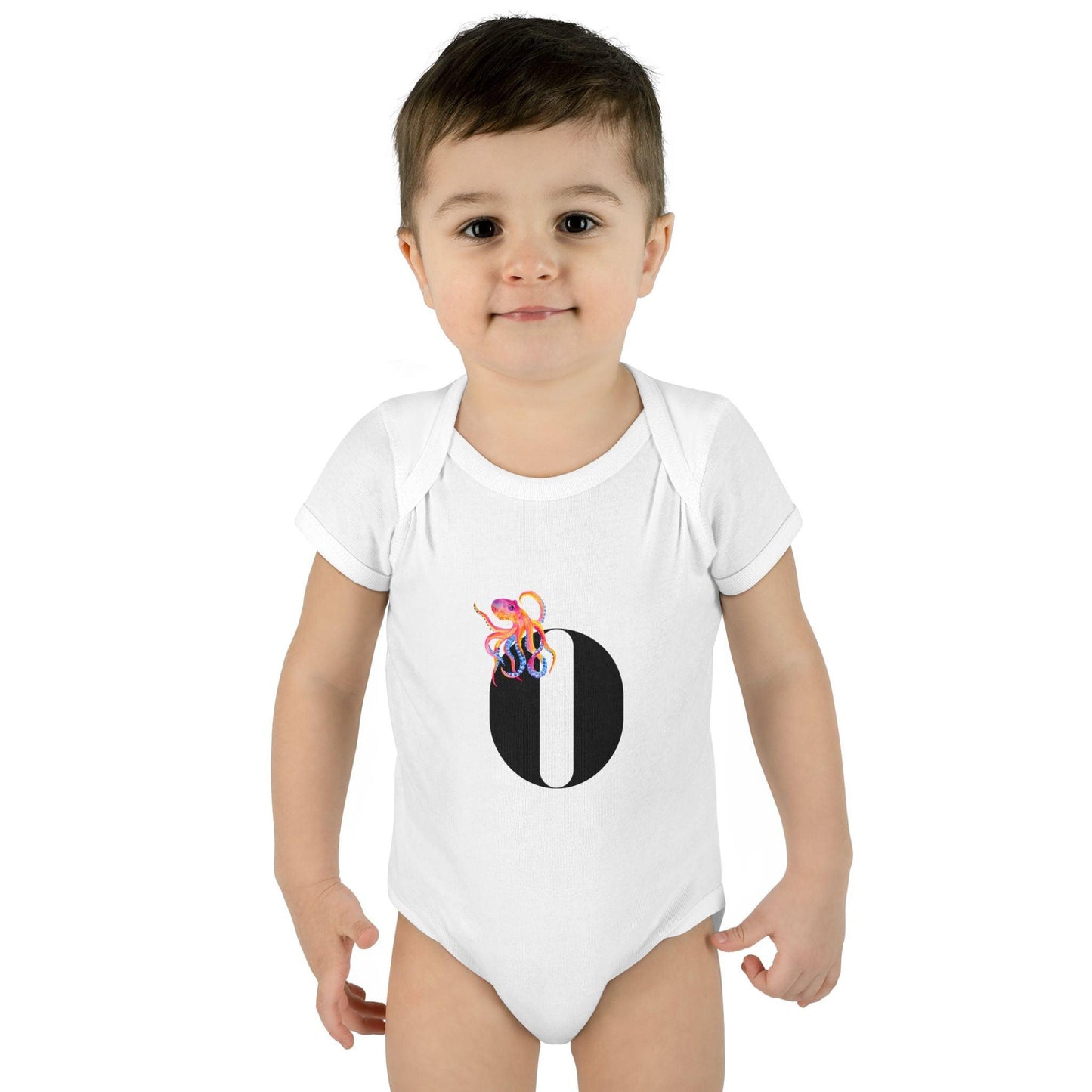 Alphabet Adventures: Letter O - Outrageous Octopus Baby Onesie - Whippie's
