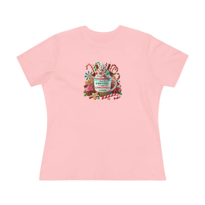 ☕🎄 I Run on Coffee & Christmas Cheer 🎁🌟 - Women's Softstyle Tee - Whippie's