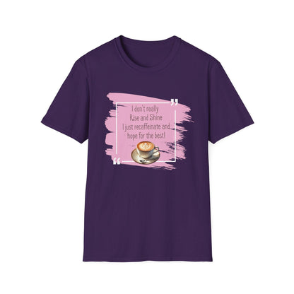 Recaffeinate & Hope Unisex Tee - But First, Coffee! ☕️💖 - Whippie's