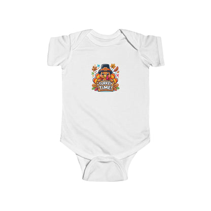 Thanksgiving Collection: “Turkey Time” Baby Onesie Time for Turkey! - Whippie's