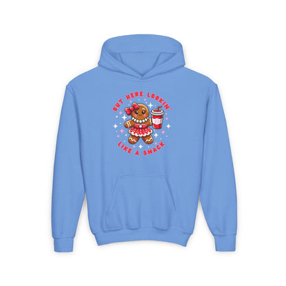 Out Here Lookin' Like a Snack 🍪 ☕ Youth Hoodie 🎄 - Whippie's