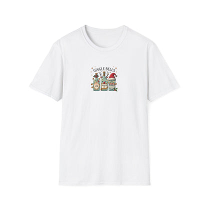 Gingle Bells, Gin All the Way! 🎄🎅🍸 - Unisex Softstyle T-shirt - Whippie's