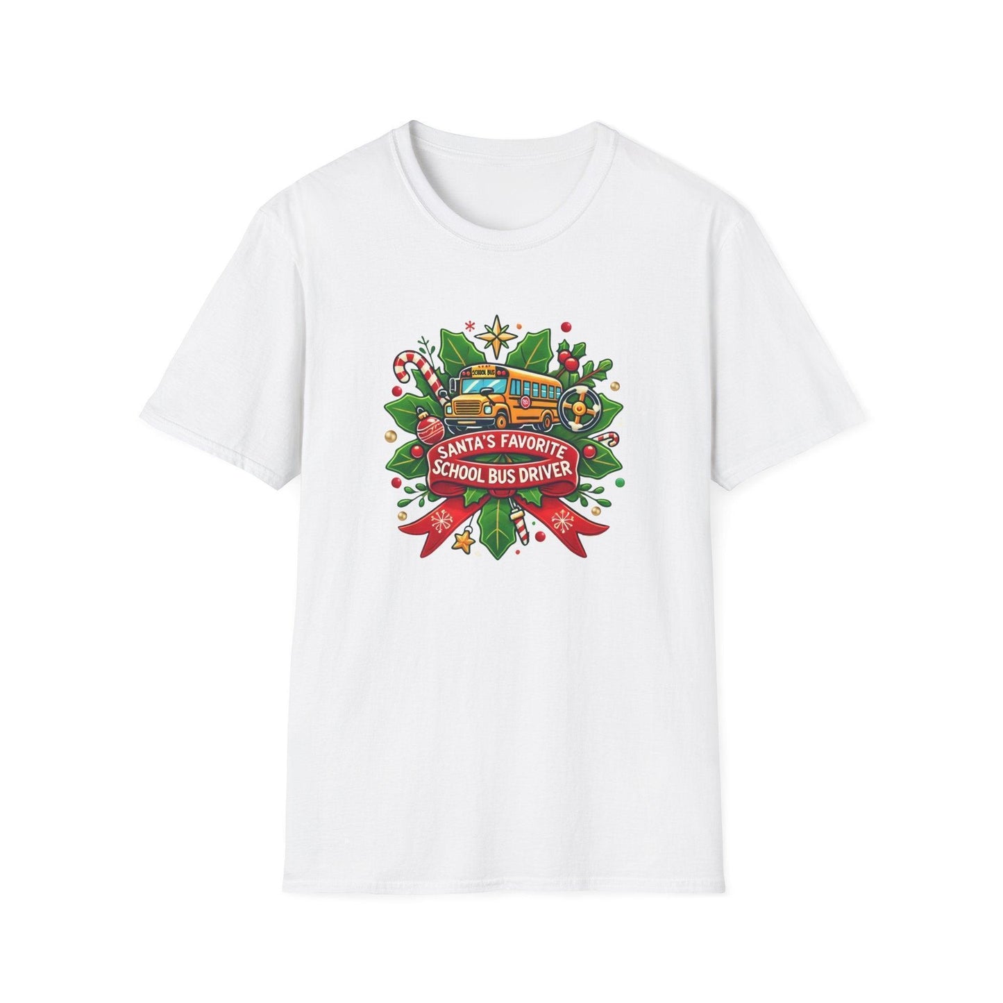 Santa's Favorite School Bus Driver Unisex Tee 🚌🎅 - Whippie's