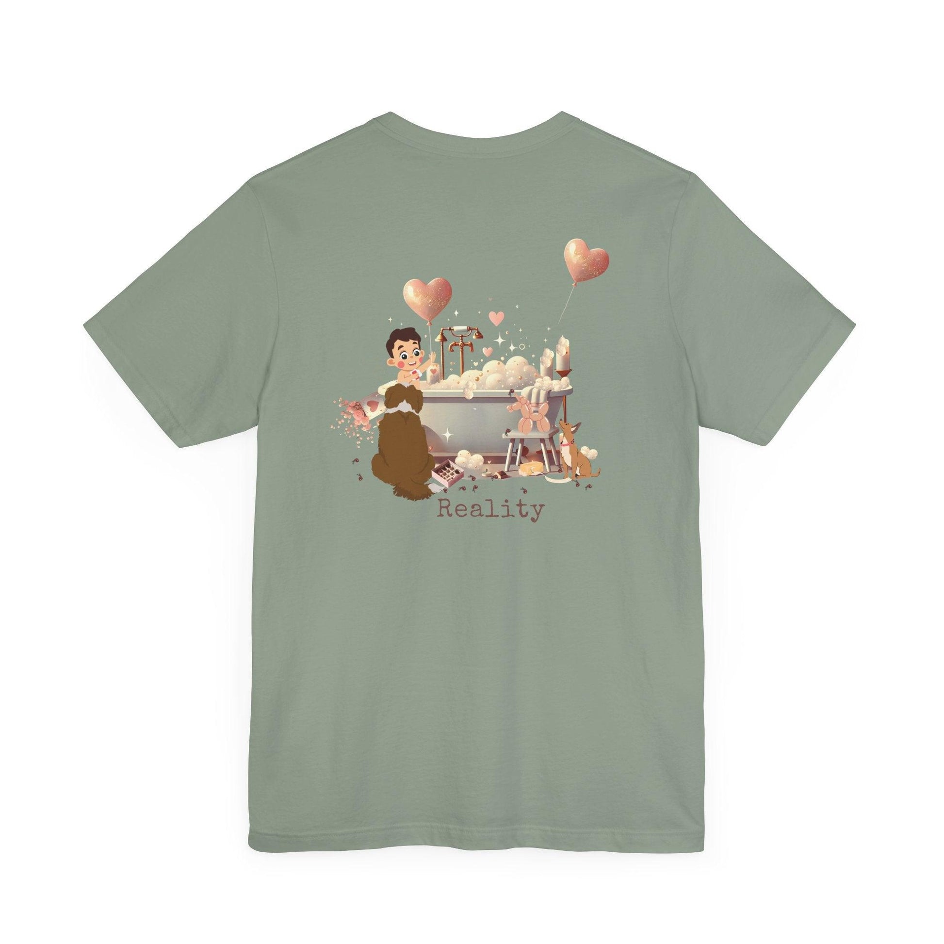 💖 My Valentine's Plan vs. Reality 🛁 Unisex Jersey Tee ✨ Expectation vs. Reality, the Valentine's Day edition! - Whippie's