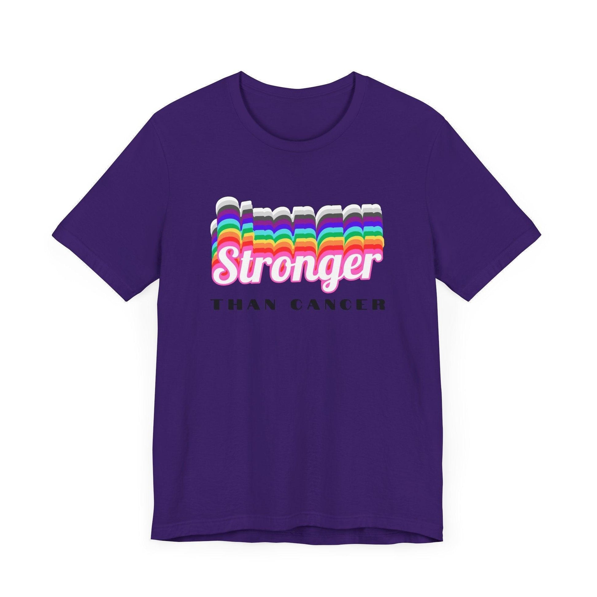💪 Stronger Than Cancer 🎗️ Unisex Jersey Tee ✨ Show your support, wear your strength. - Whippie's